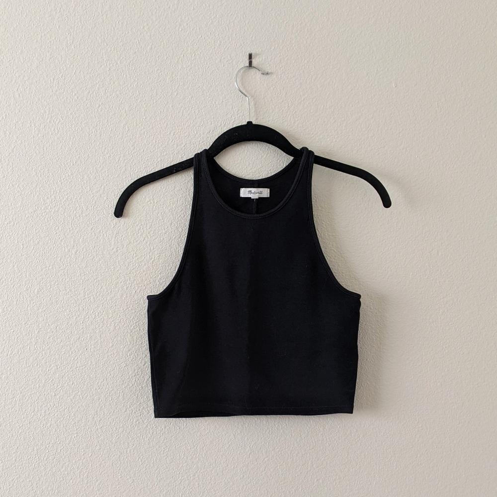 Madewell Black Crop Top